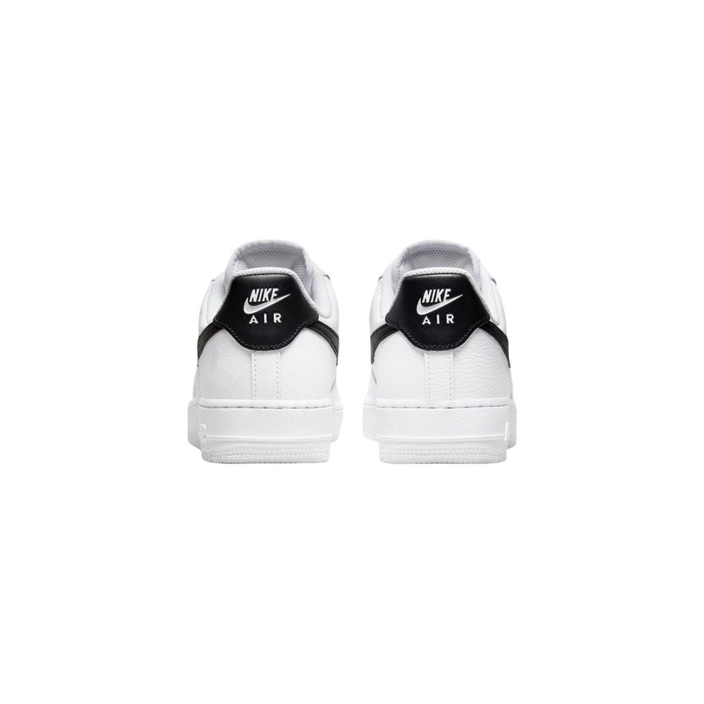 Black And White Leather Low Top Sneakers