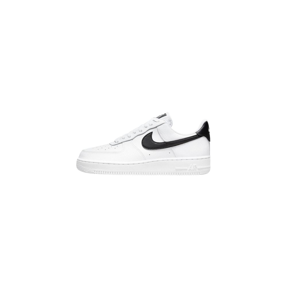 Black And White Leather Low Top Sneakers