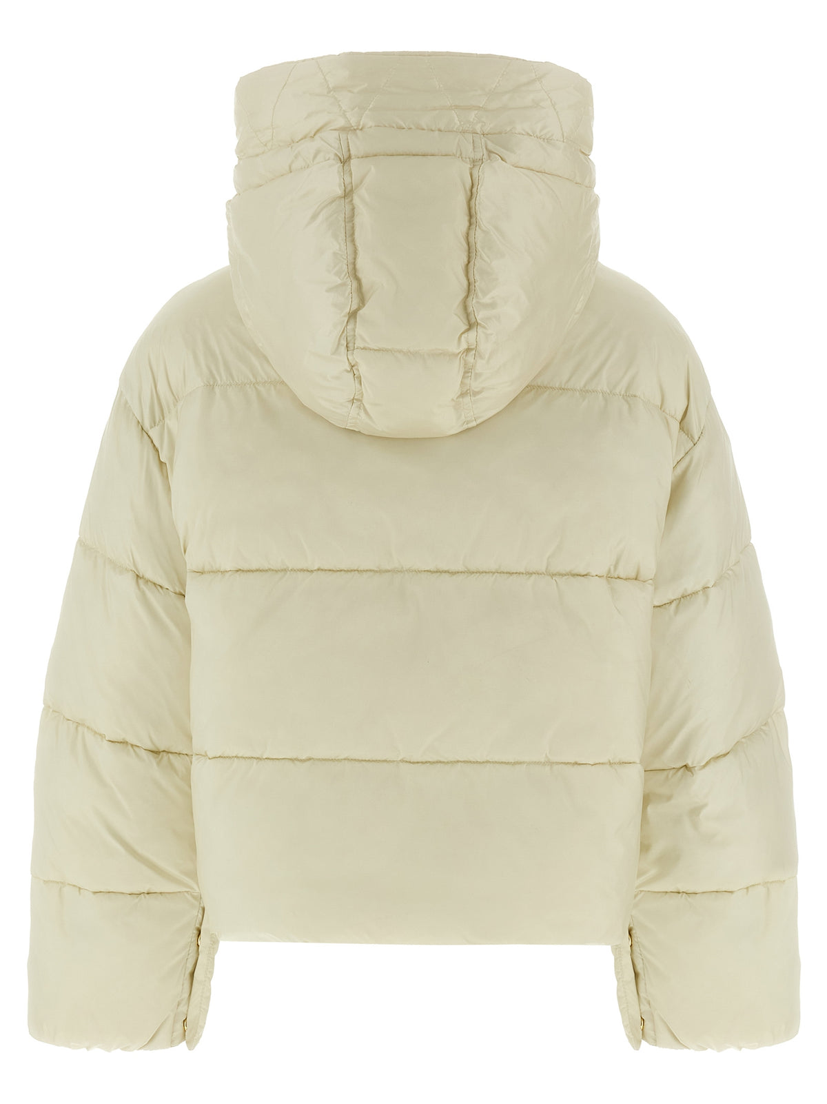 White Polyamide Full-Length Jacket