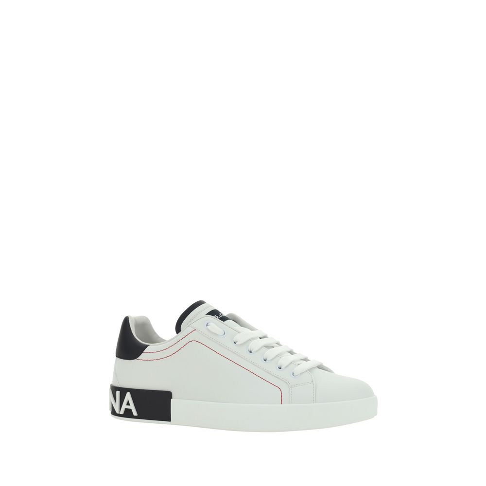 White Calf Leather Bos Taurus Low Top Sneakers