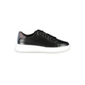 Black Leather Women Sneaker
