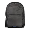 Black Polyurethane Men Backpack