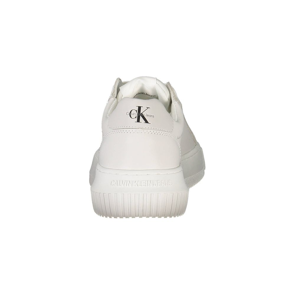 White Polyester Women Sneaker