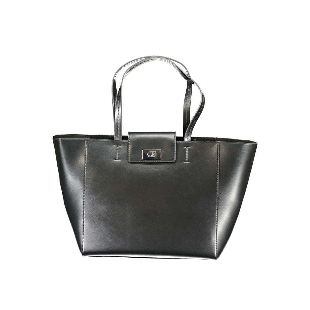 Black Recycled Polyester Women Handbag