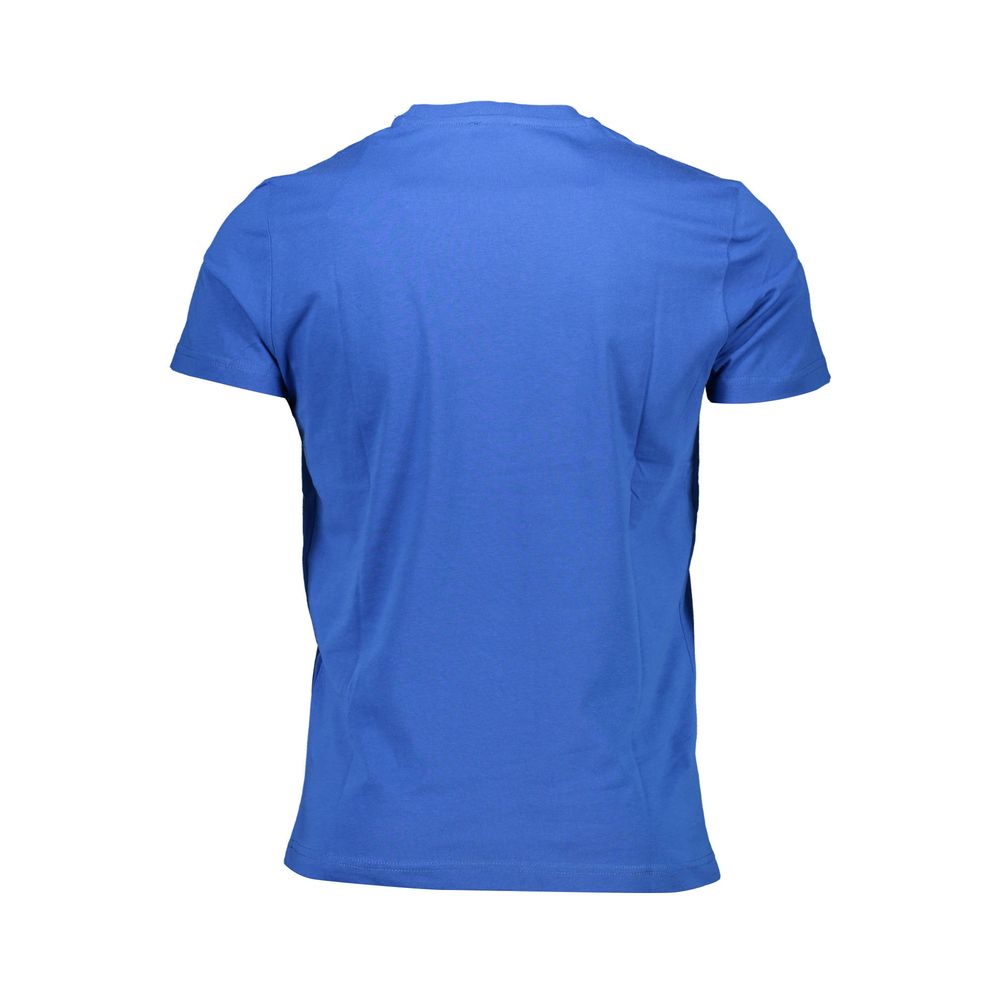Blu Cotton Men T-Shirt
