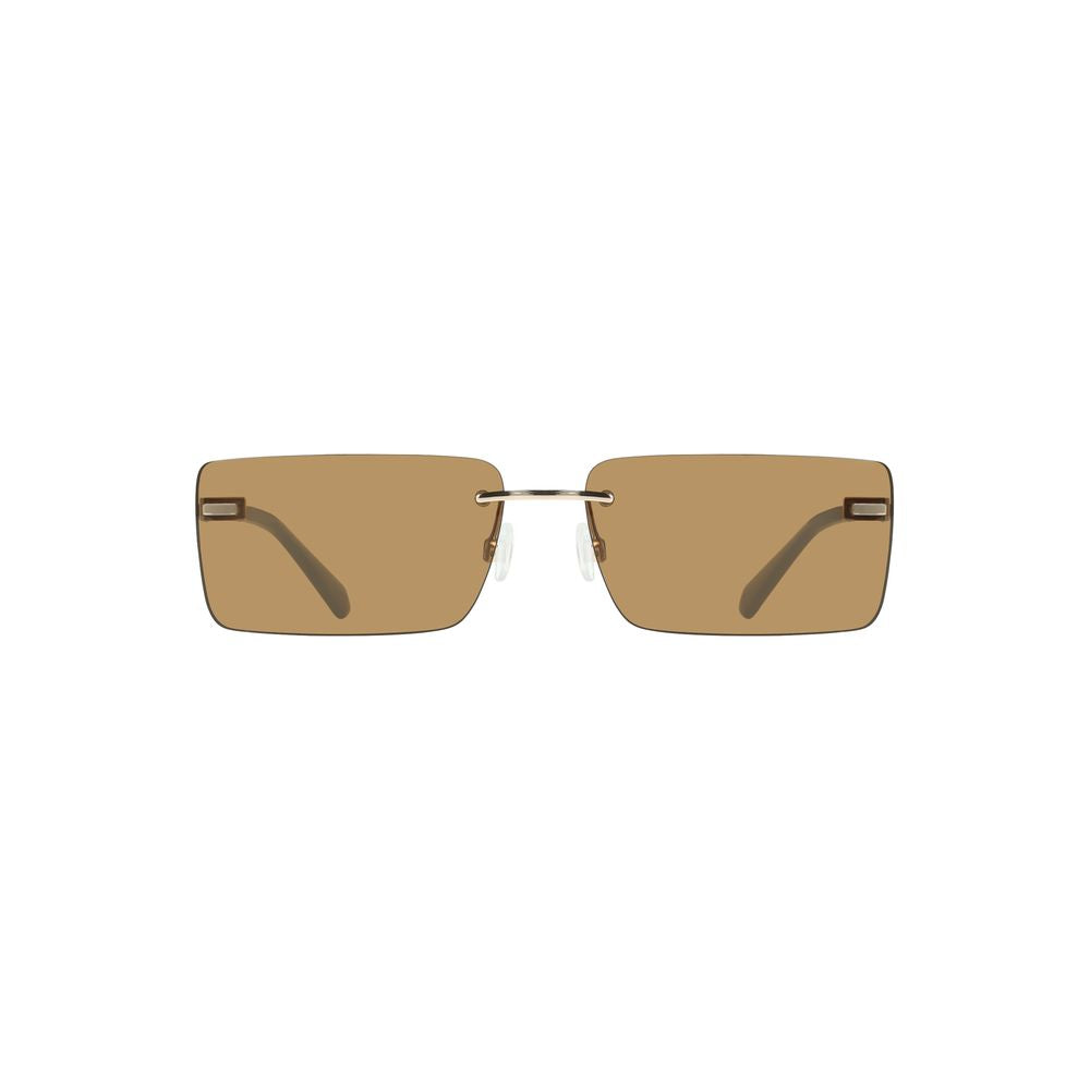 Beige Metal Women Sunglasses