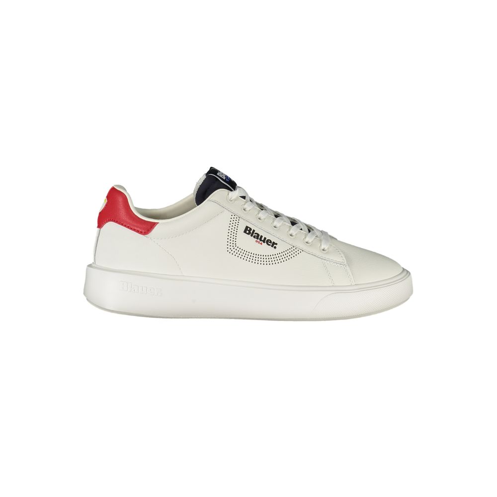Bianco Polyurethane Men Sneaker