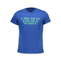 Blu Cotton Men T-Shirt