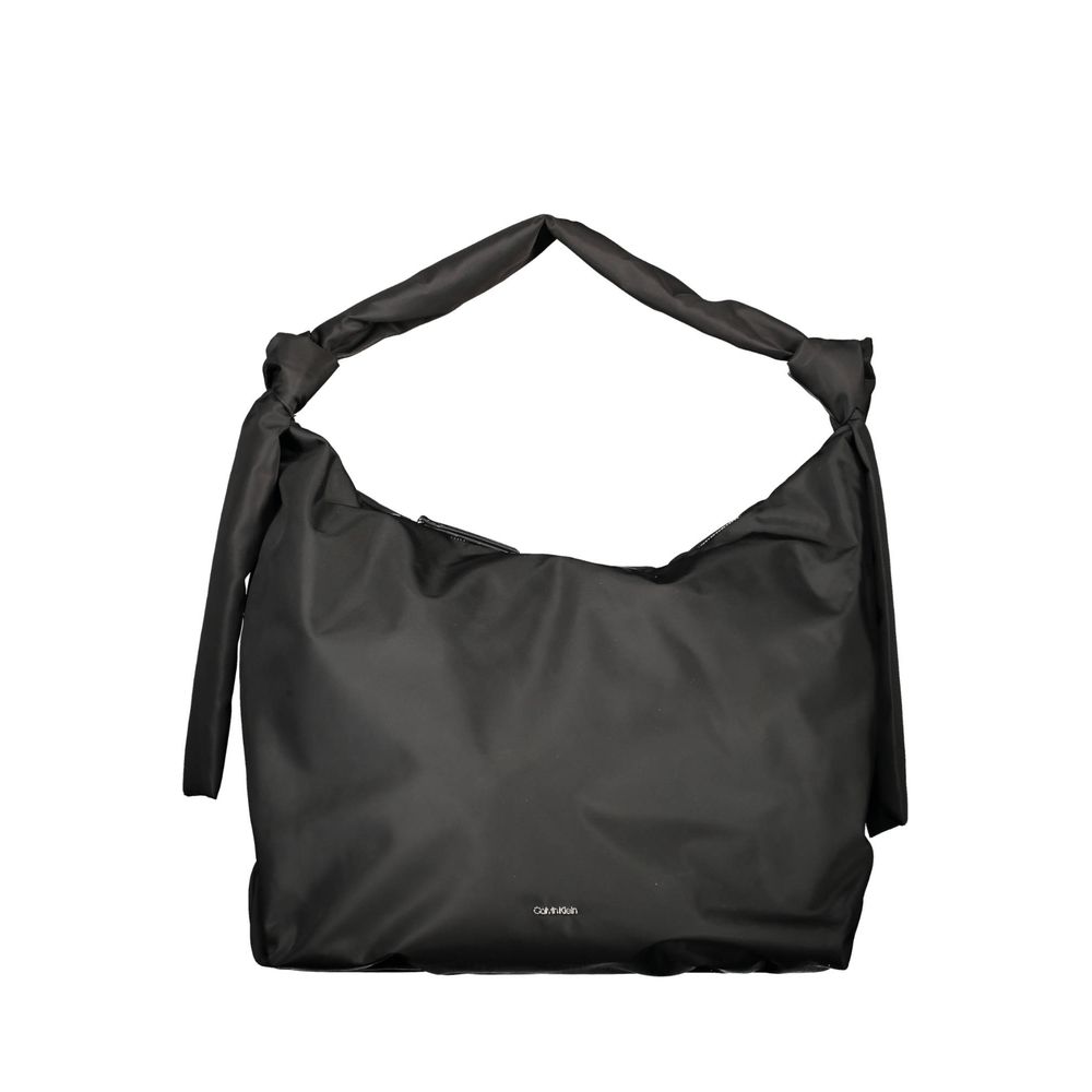 Black Polyester Women's Shoulder Bag