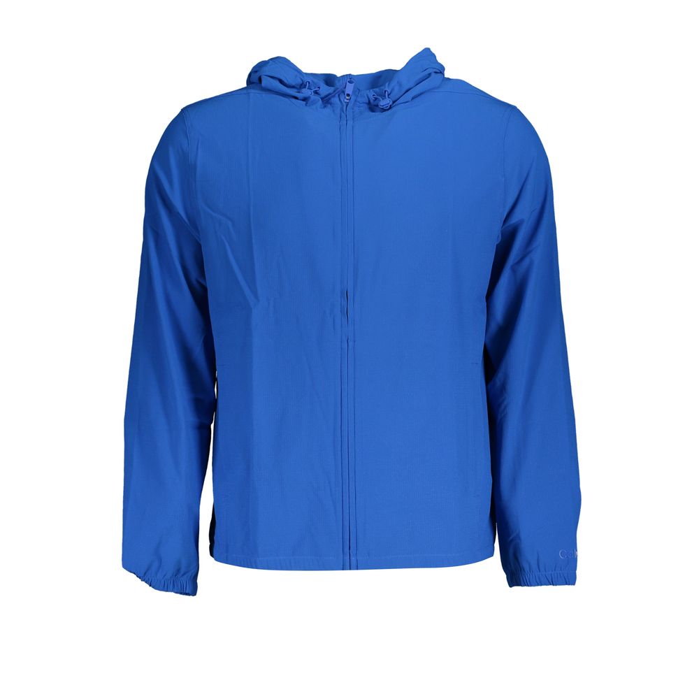 Blue Polyester Men's Sports Jacket