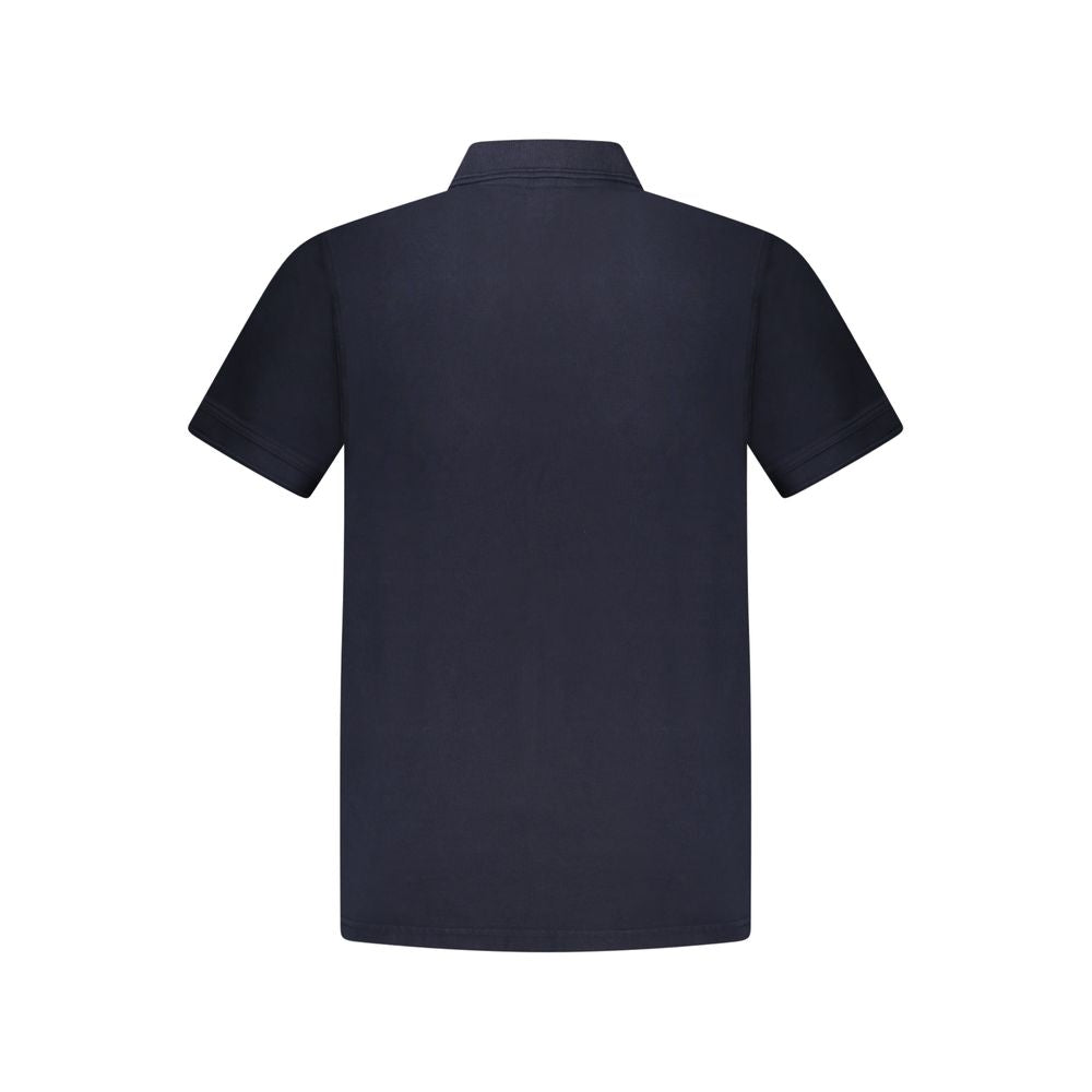 Blu Cotone Uomo Polo
