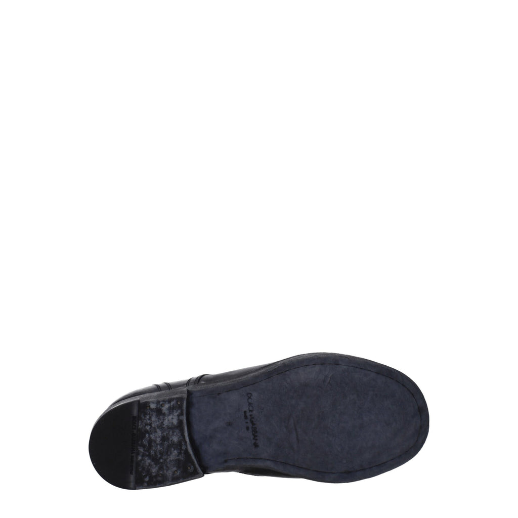 Black Leather Oxfords And Derbies
