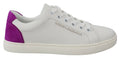White Suede Leather Low Top Sneakers Shoes