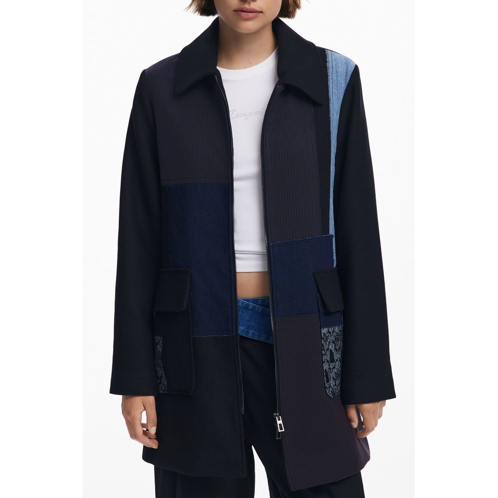 Black Polyester Women's Jacket