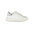 White Polyurethane Women Sneaker
