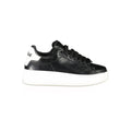 Black Polyurethane Women Sneaker
