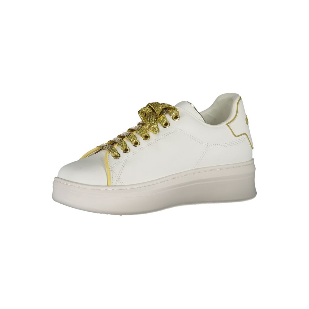 Bianco Polyurethane Women Sneaker