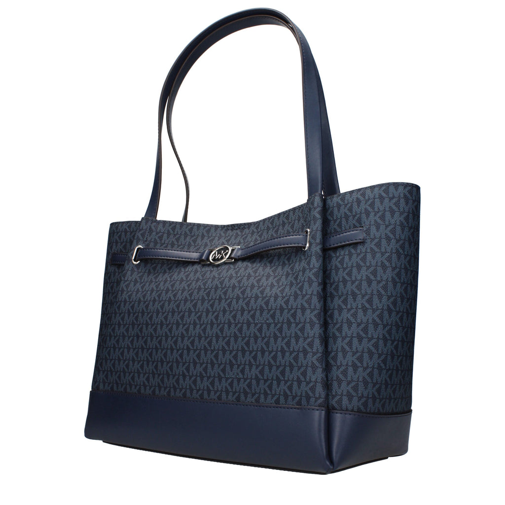 Blue Fabric Shoulder Bag