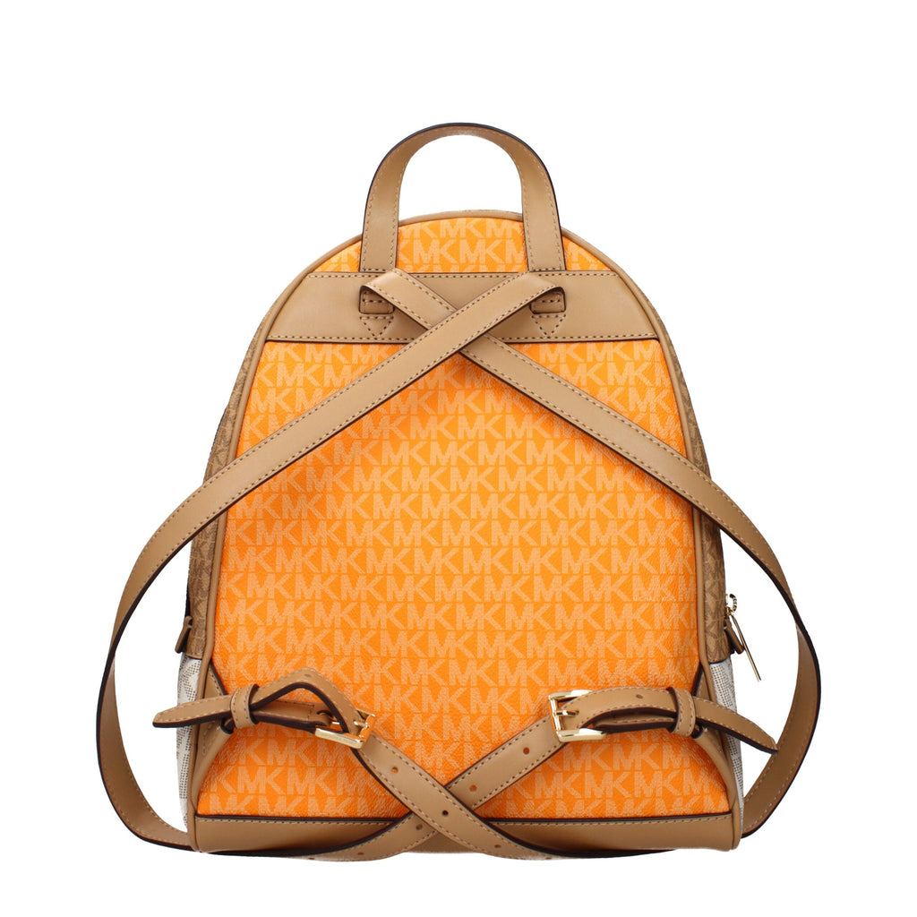 Beige Fabric Backpack