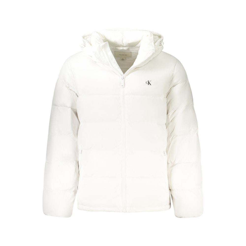 Bianco Poliammide Men's Jacket