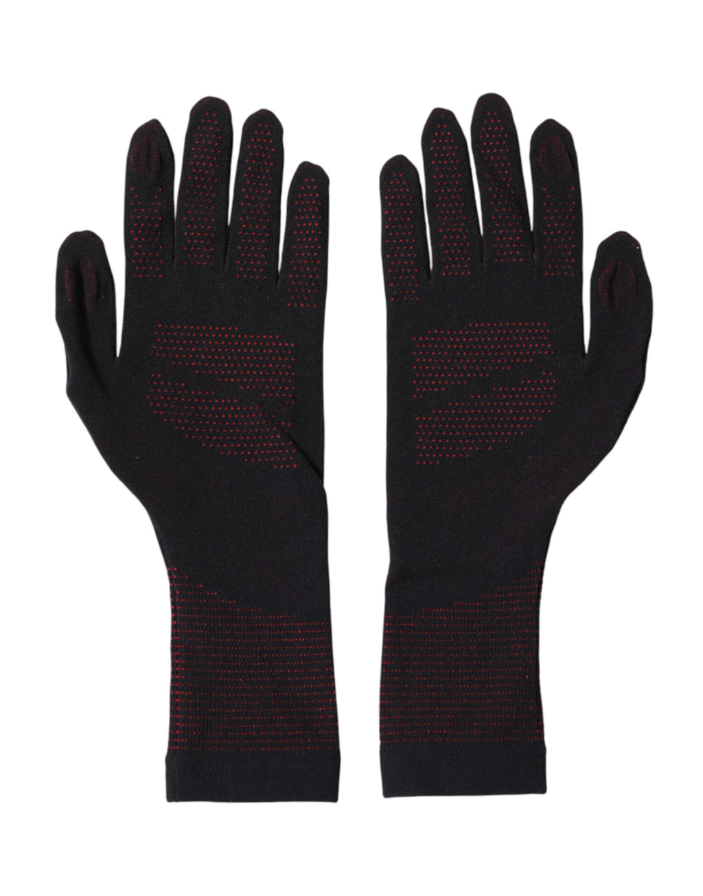 Black DG Logo Cotton Hands Mitten Men Gloves