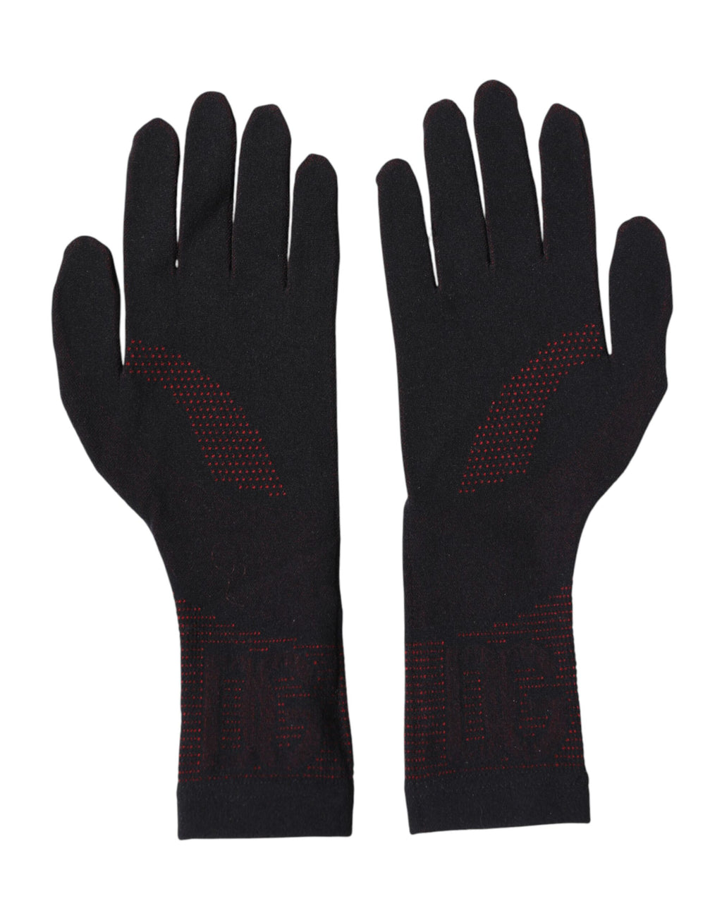 Black DG Logo Cotton Hands Mitten Men Gloves