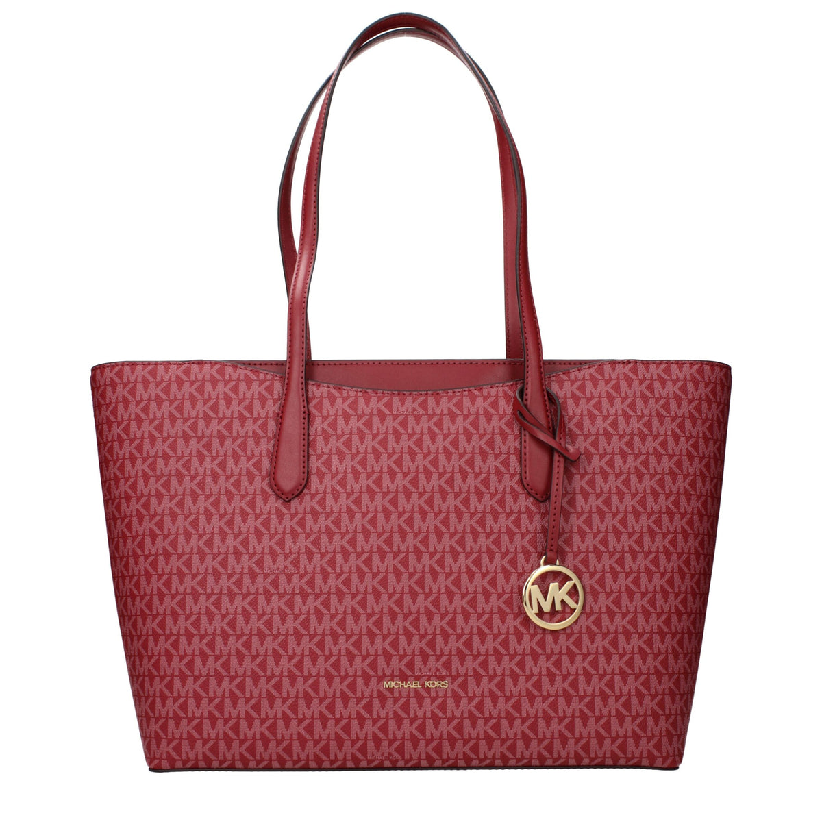 Red Fabric Shoulder Bag
