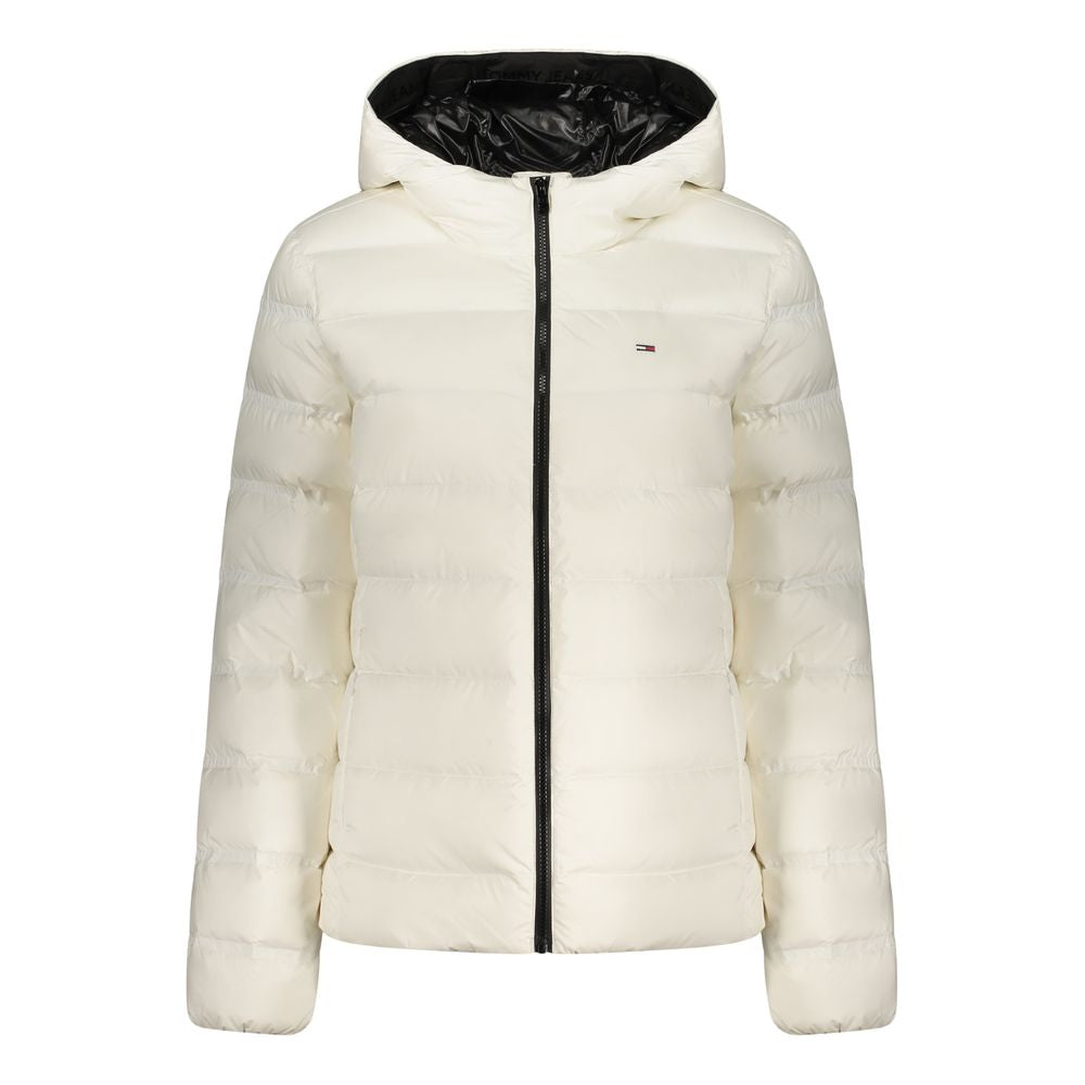 White Polyester Women's Jacket